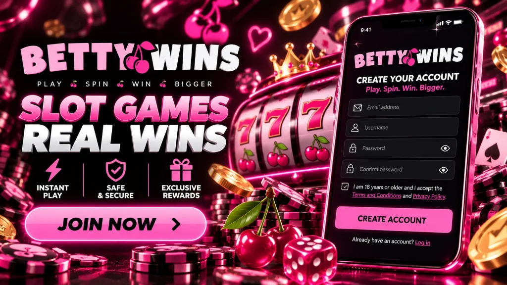 betty wins login
